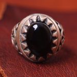 انگشتر عقیق مردانه کد 13465