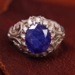 انگشتر ياقوت کبود مردانه کد 13501