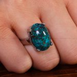 انگشتر فیروزه شجری زنانه کد 13574