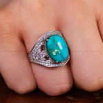 انگشتر فیروزه شجری زنانه کد 13575