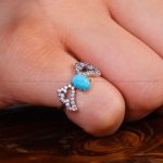 انگشتر فیروزه شجری زنانه کد 13576