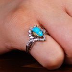 انگشتر فیروزه شجری زنانه کد 13593