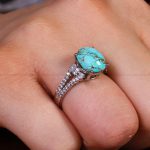 انگشتر فیروزه شجری زنانه کد 13603
