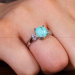 انگشتر فیروزه شجری زنانه کد 13605