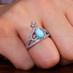 انگشتر فیروزه شجری زنانه کد 13606