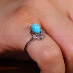 انگشتر فیروزه شجری زنانه کد 13612