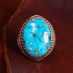 انگشتر فیروزه شجری مردانه کد 13627