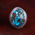 انگشتر فیروزه شجری مردانه کد 13630
