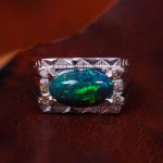 انگشتر اوپال مردانه کد 13641