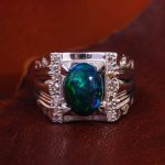 انگشتر اوپال مردانه کد 13643