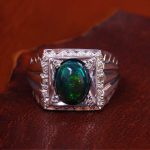 انگشتر اوپال مردانه کد 13645