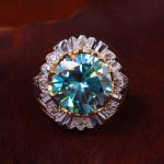 انگشتر موزانایت مردانه کد 13647