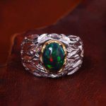 انگشتر اوپال مردانه کد 13652