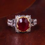 انگشتر یاقوت سرخ مردانه کد 13656