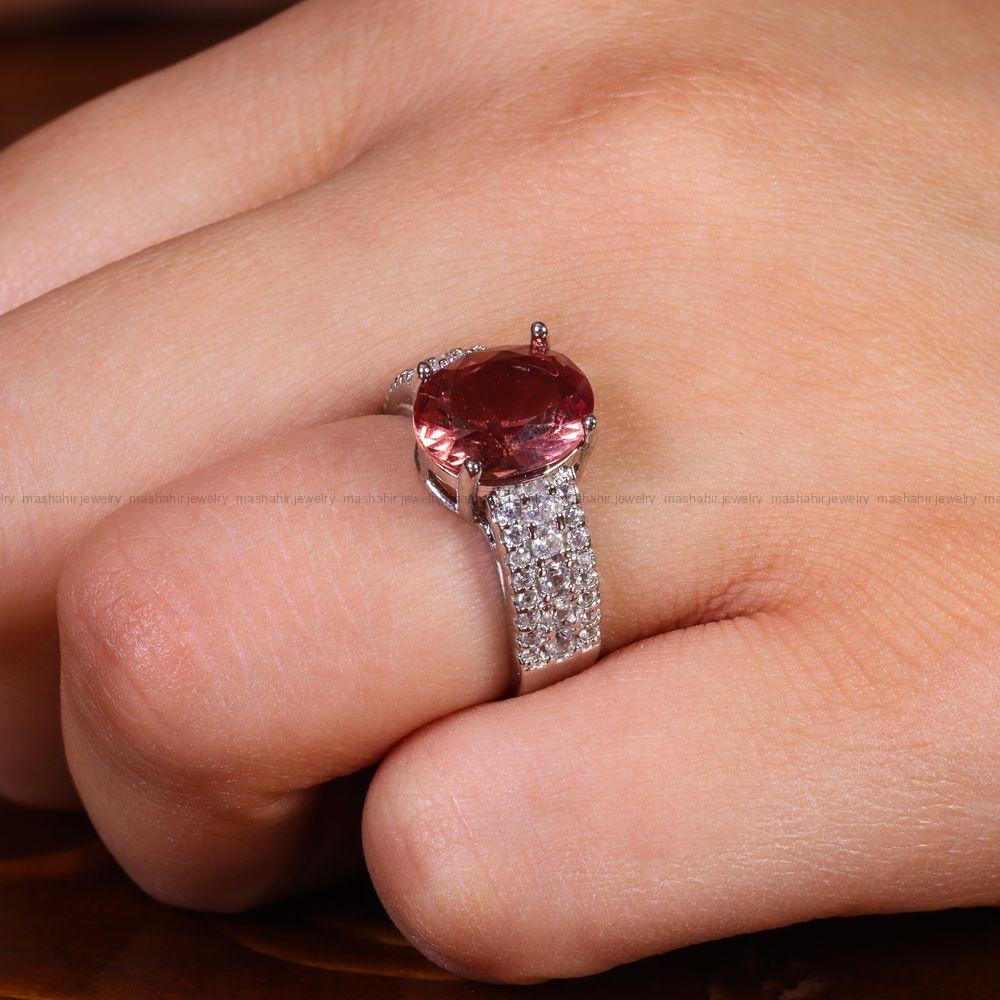 انگشتر الکساندریت زنانه کد 13667
