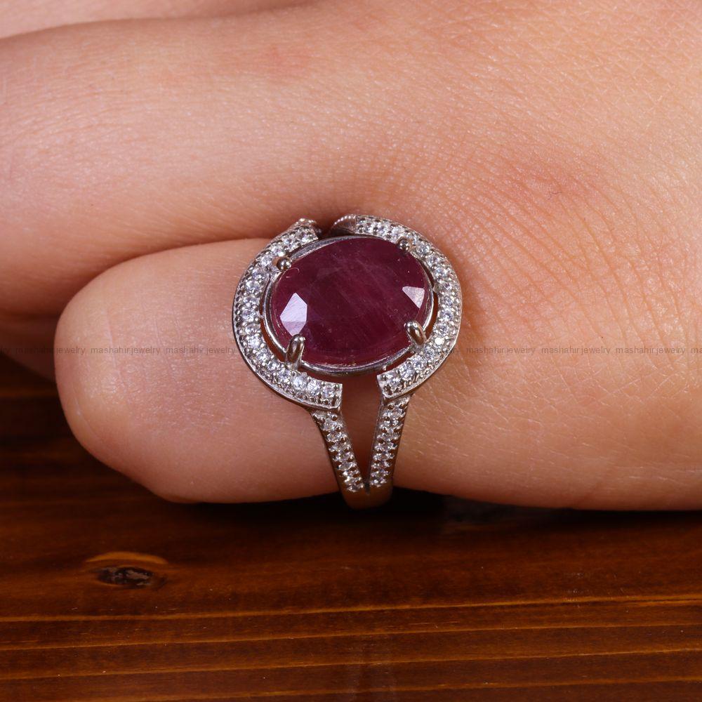 انگشتر یاقوت سرخ زنانه کد 13715