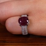 انگشتر یاقوت سرخ زنانه کد 13719