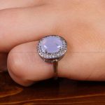 انگشتر عقیق سوسنی زنانه کد 13723