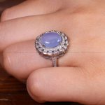 انگشتر عقیق سوسنی زنانه کد 13726