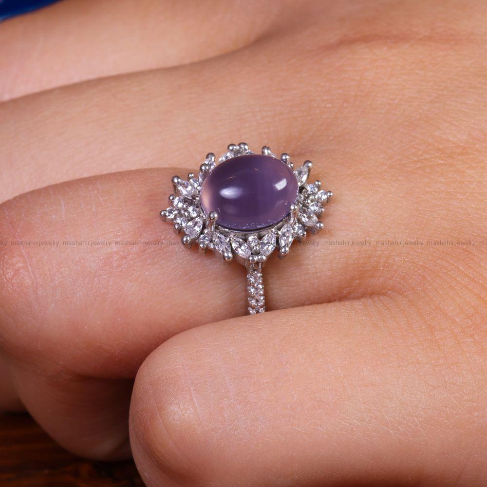 انگشتر عقیق سوسنی زنانه کد 13729