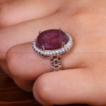 انگشتر یاقوت سرخ زنانه کد 13730