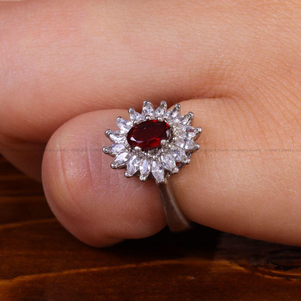 انگشتر یاقوت سرخ زنانه کد 13731