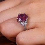 انگشتر یاقوت سرخ زنانه کد 13732