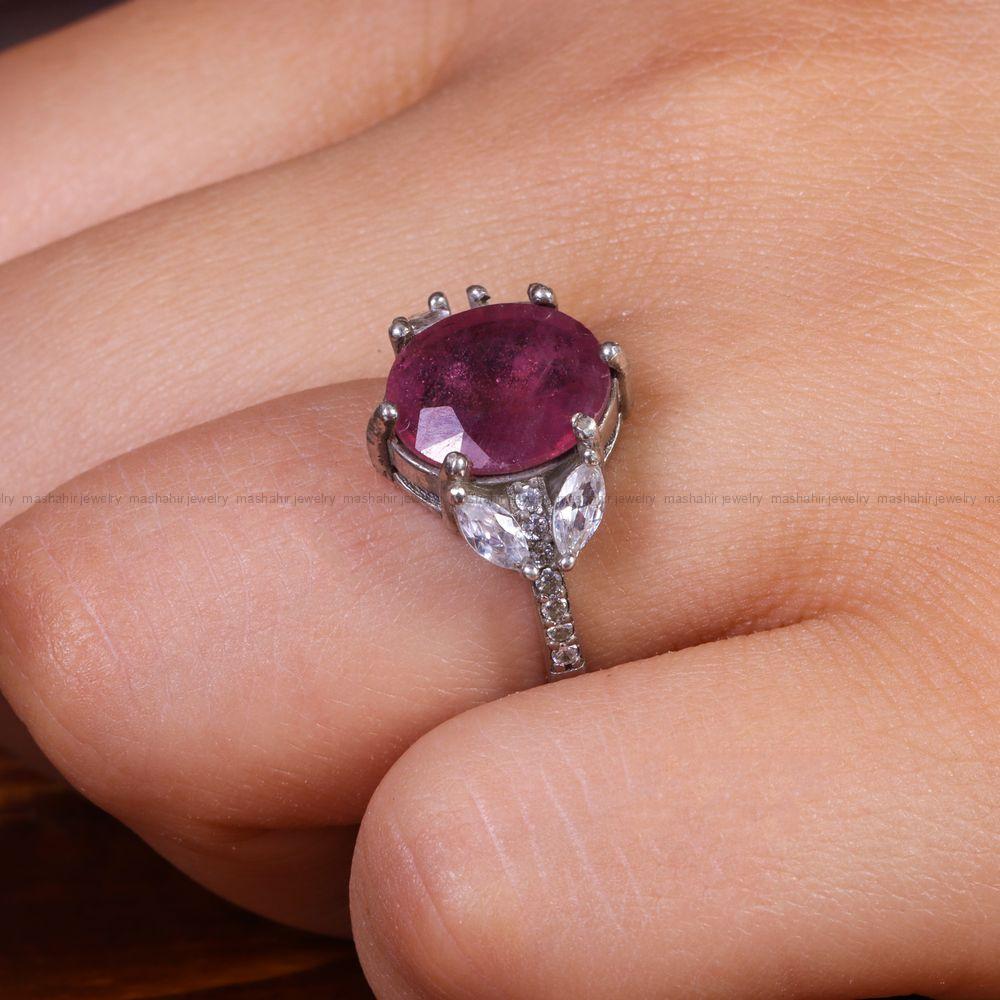 انگشتر یاقوت سرخ زنانه کد 13732