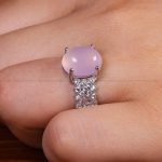 انگشتر عقیق سوسنی زنانه کد 13734