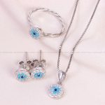 نیم ست نقره زنانه کد 13757