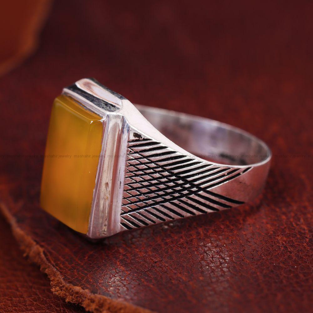 انگشتر شرف الشمس مردانه کد 13423