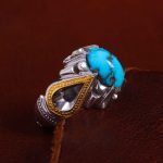 انگشتر فیروزه شجری مردانه کد 14151