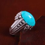 انگشتر فیروزه عجمی مردانه کد 14152