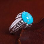 انگشتر فیروزه شجری مردانه کد 14176