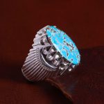 انگشتر فیروزه شجری مردانه کد 14183