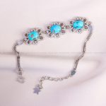 دستبند فیروزه زنانه کد 14260