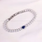 دستبند یاقوت کبود سنتاتیک زنانه کد 14281