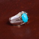 انگشتر فیروزه عجمی مردانه کد 14297