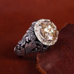 انگشتر موزانايت مردانه کد 14311