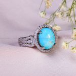 انگشتر فیروزه شجری زنانه کد 14329