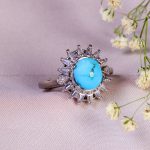 انگشتر فیروزه شجری زنانه کد 14334