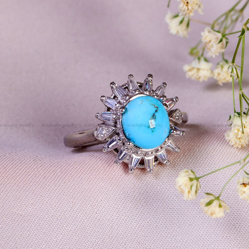 انگشتر فیروزه شجری زنانه کد 14334