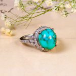 انگشتر فیروزه شجری زنانه کد 14351