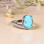 انگشتر فیروزه شجری زنانه کد 14352