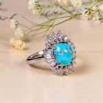 انگشتر فیروزه شجری زنانه کد 14356