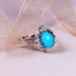 انگشتر فیروزه شجری زنانه کد 14528