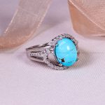 انگشتر فیروزه شجری زنانه کد 14530
