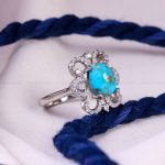انگشتر فیروزه شجری زنانه کد 14535