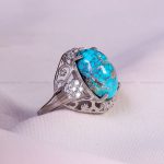انگشتر فیروزه شجری زنانه کد 14546