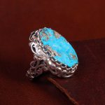 انگشتر فیروزه شجری مردانه کد 14550